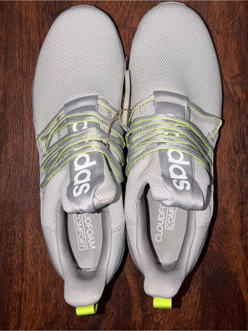 ADIDAS SIZE 14 LITE RACER ADAPT RUNNING ATHLETIC SHOES GREY - Picture 7 of 12